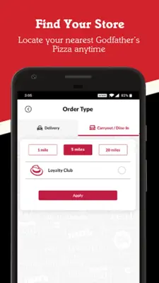 Godfather's Pizza android App screenshot 0