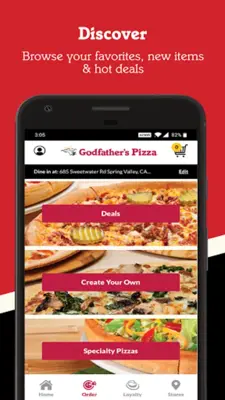 Godfather's Pizza android App screenshot 2